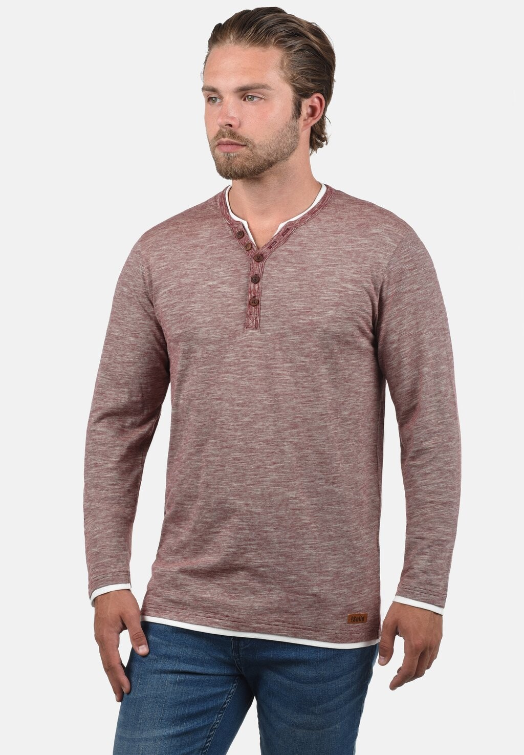 

Топ с длинными рукавами SDBELAGOS Solid, цвет wine red