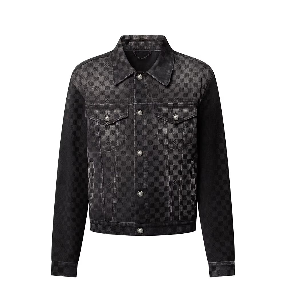 

Куртка Trucker из флокированного денима Damier Louis Vuitton, черный