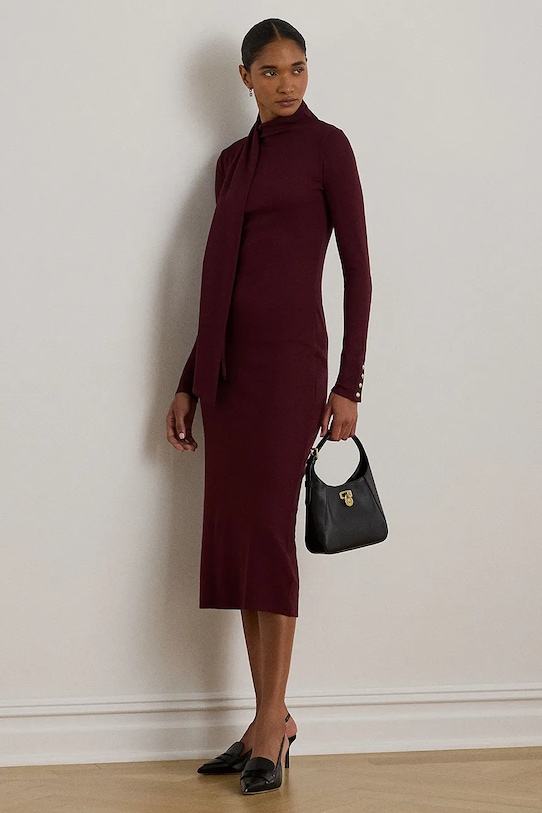 

Платье Lauren Ralph Lauren, бордовый