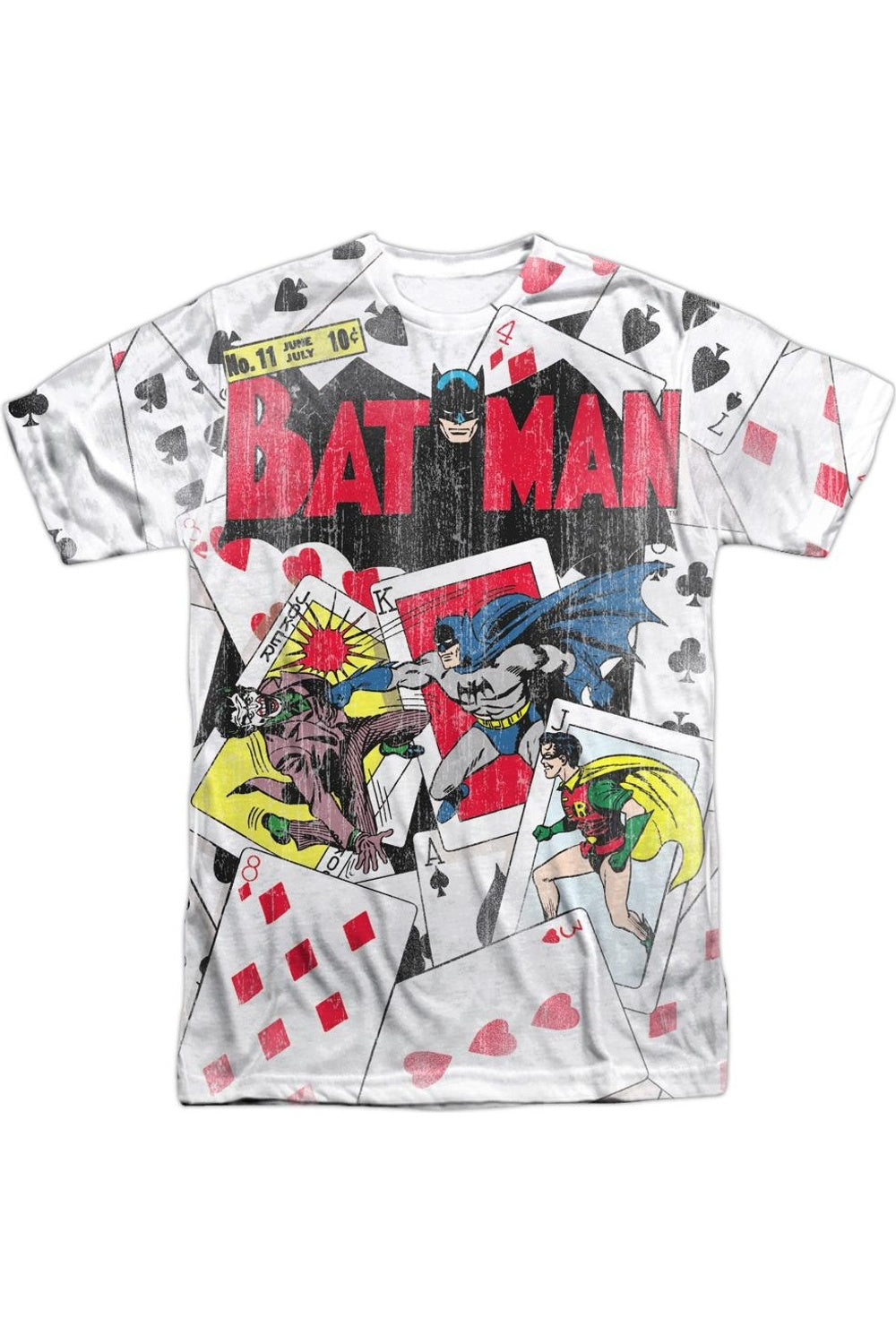 

Футболка DC Comics Number 11 с коротким рукавом для взрослых, 100% полиэстер Gildan, белый