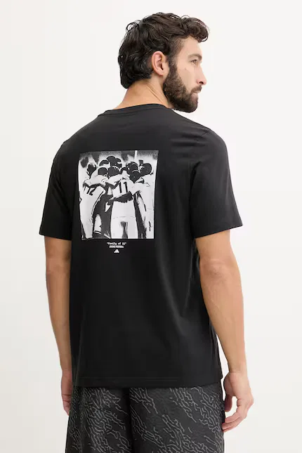 Футболка спортивная T-shirt sportowy Adidas Performance, черный — фото 3