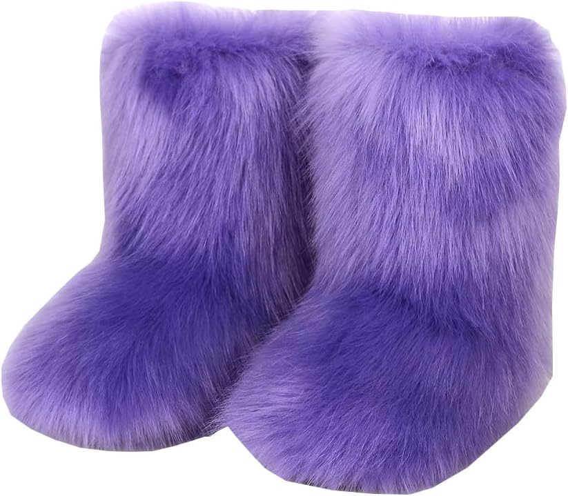 

Детские зимние сапожки с искусственным мехом, теплые и пушистые Auhoho, Color 29