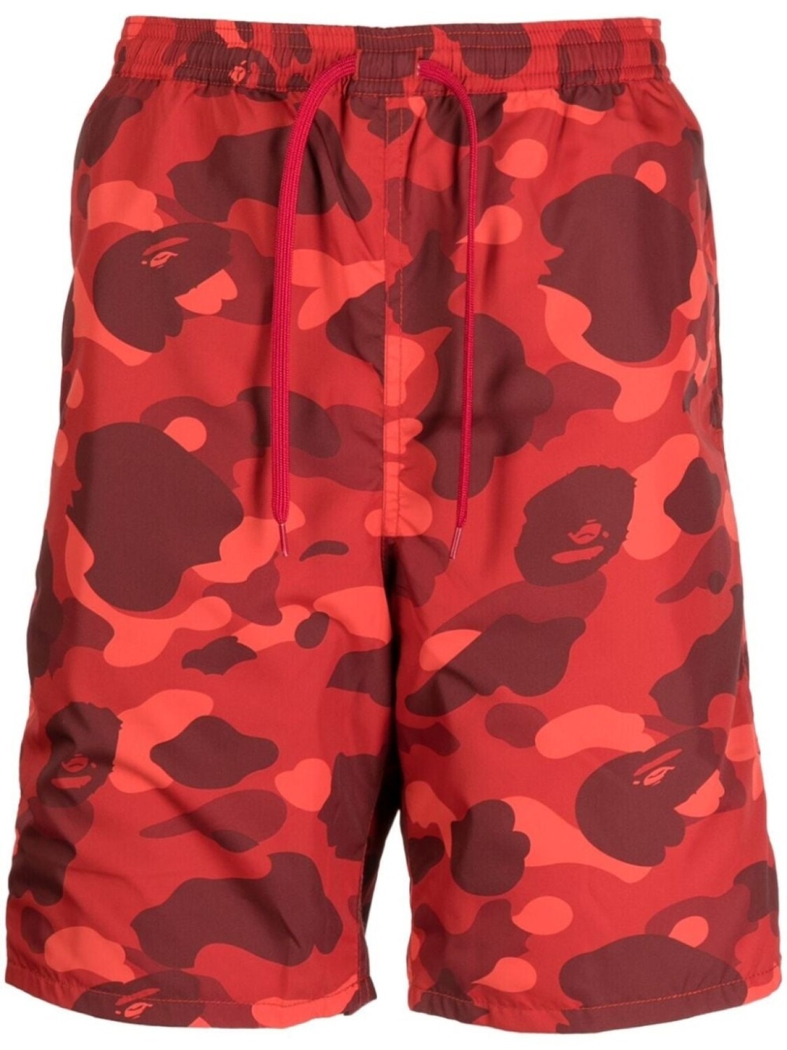 

Шорты с камуфляжным узором A BATHING APE, красный