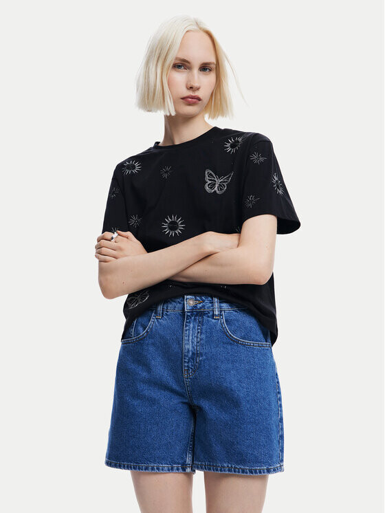 

Футболка стандартного кроя Desigual, черный