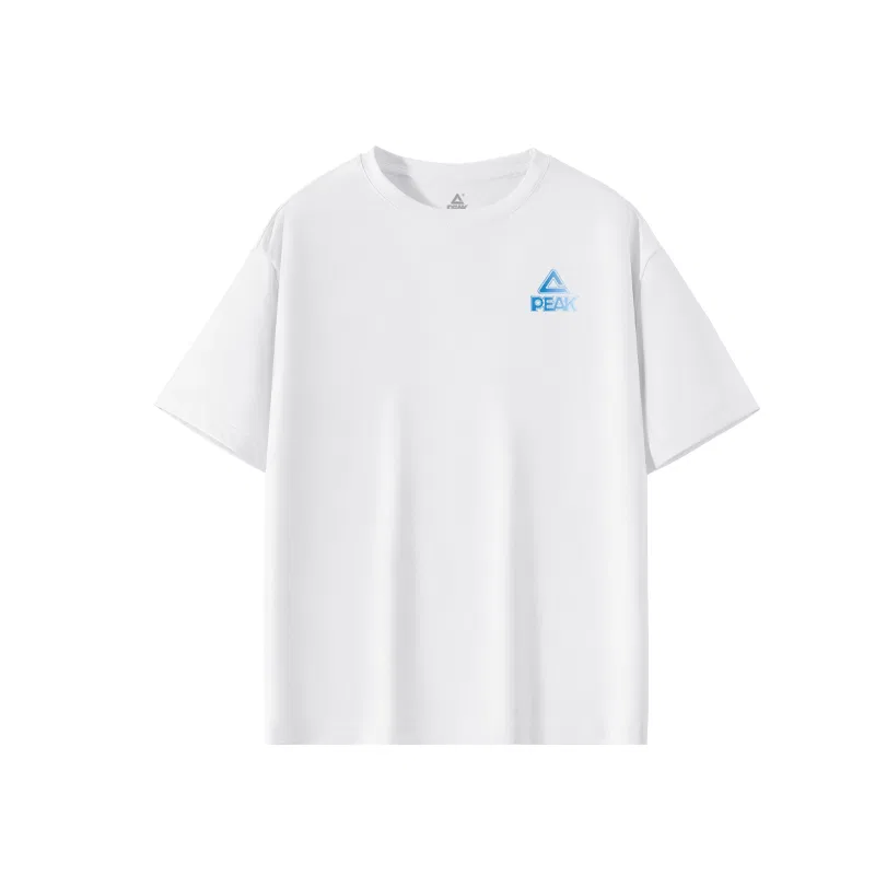 Детская быстросохнущая футболка PEAK Crew Neck Thin белый/лазерный синий