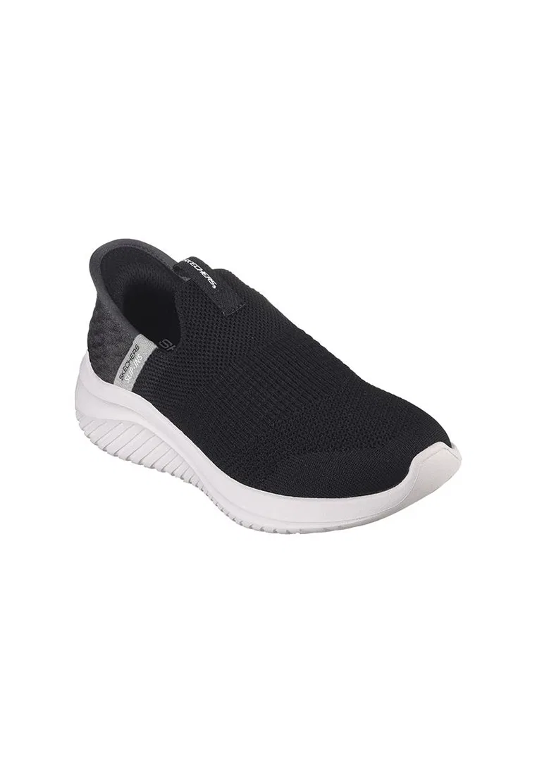 Кроссовки детские, гибкая подошва, ULTRA FLEX 3.0 Skechers, белый/черный — фото 4