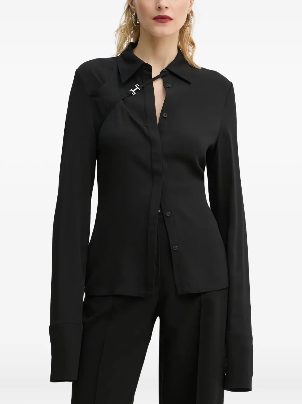 

Рубашка с пряжкой Heliot Emil, черный