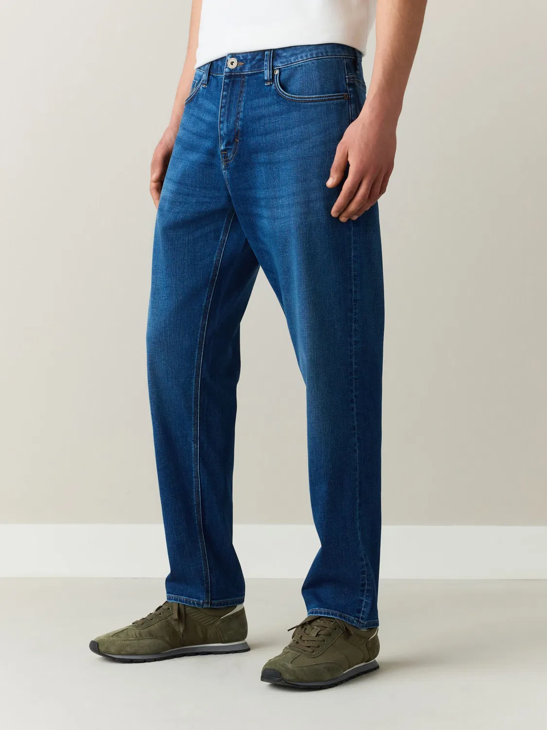 Джинсы облегающего кроя 'Motionflex' Next, Blue Denim