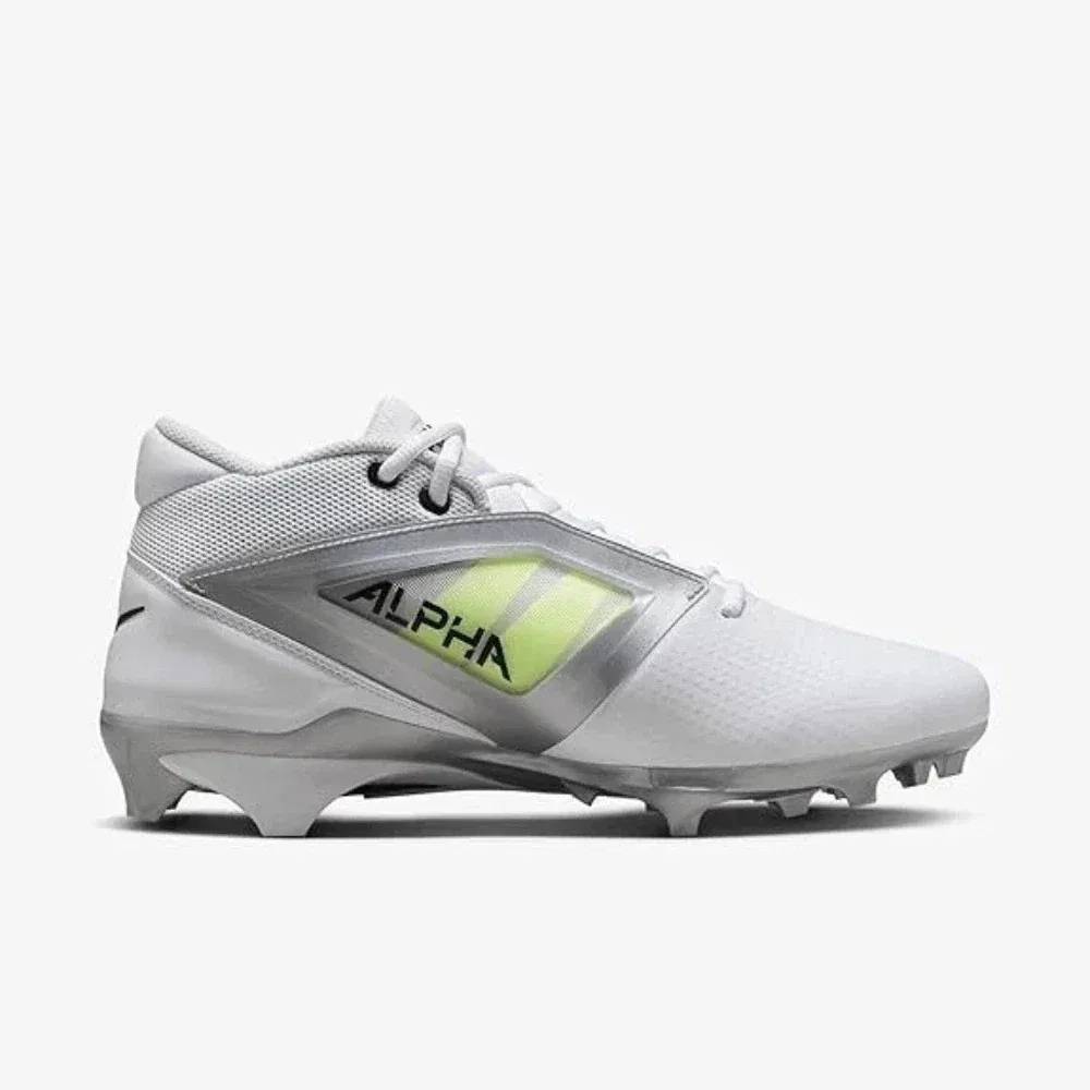 Футбольные бутсы Nike Alpha Ace 4 Pro FD7037-100 белого и серебристого цвета NIN839 — фото 2