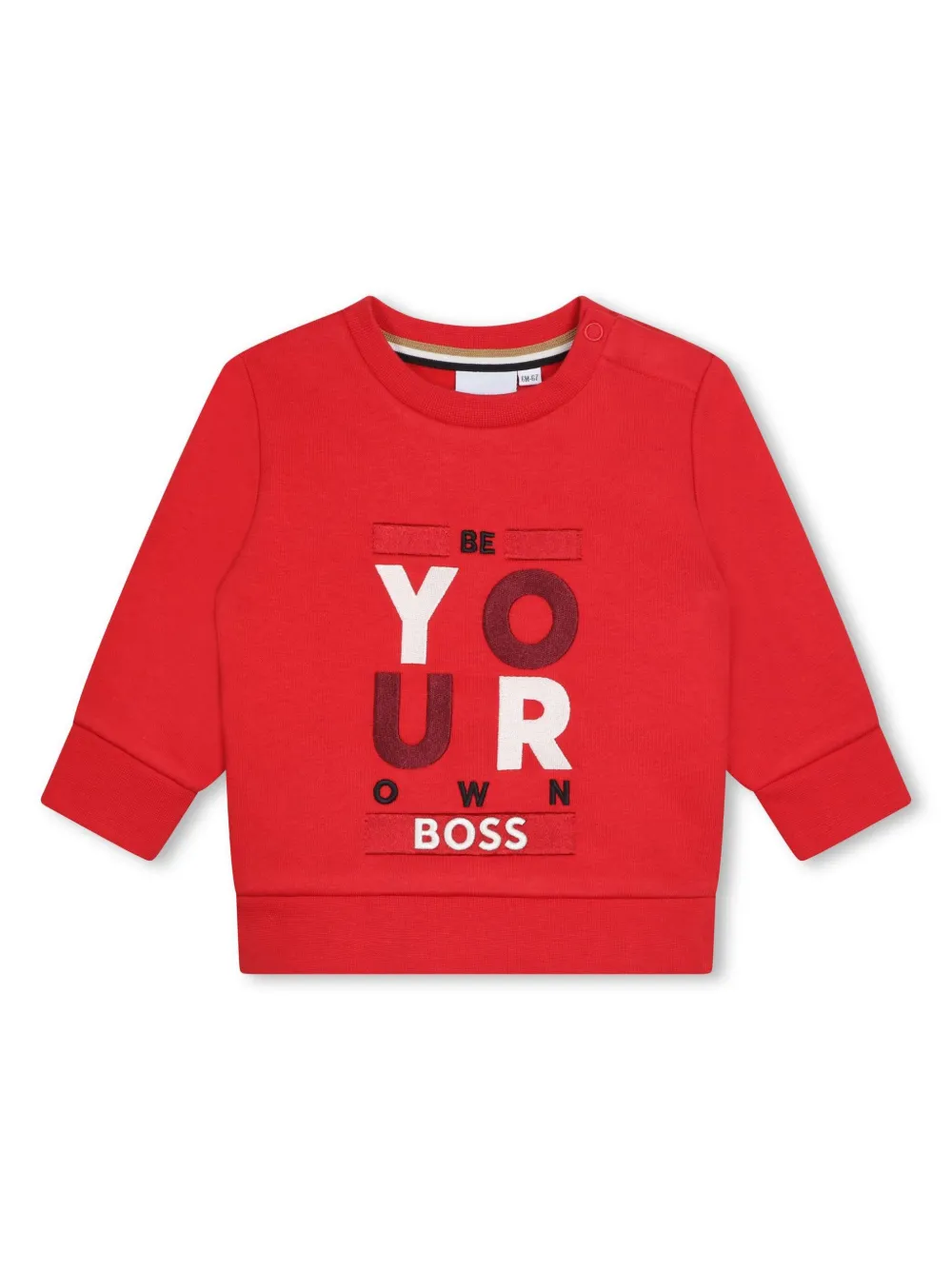 

Толстовка с надписью BOSS Kidswear, красный