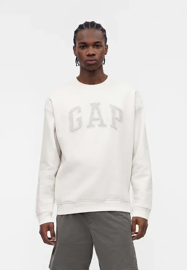 Свитшот Heritage logo crew solid, Gap, камень