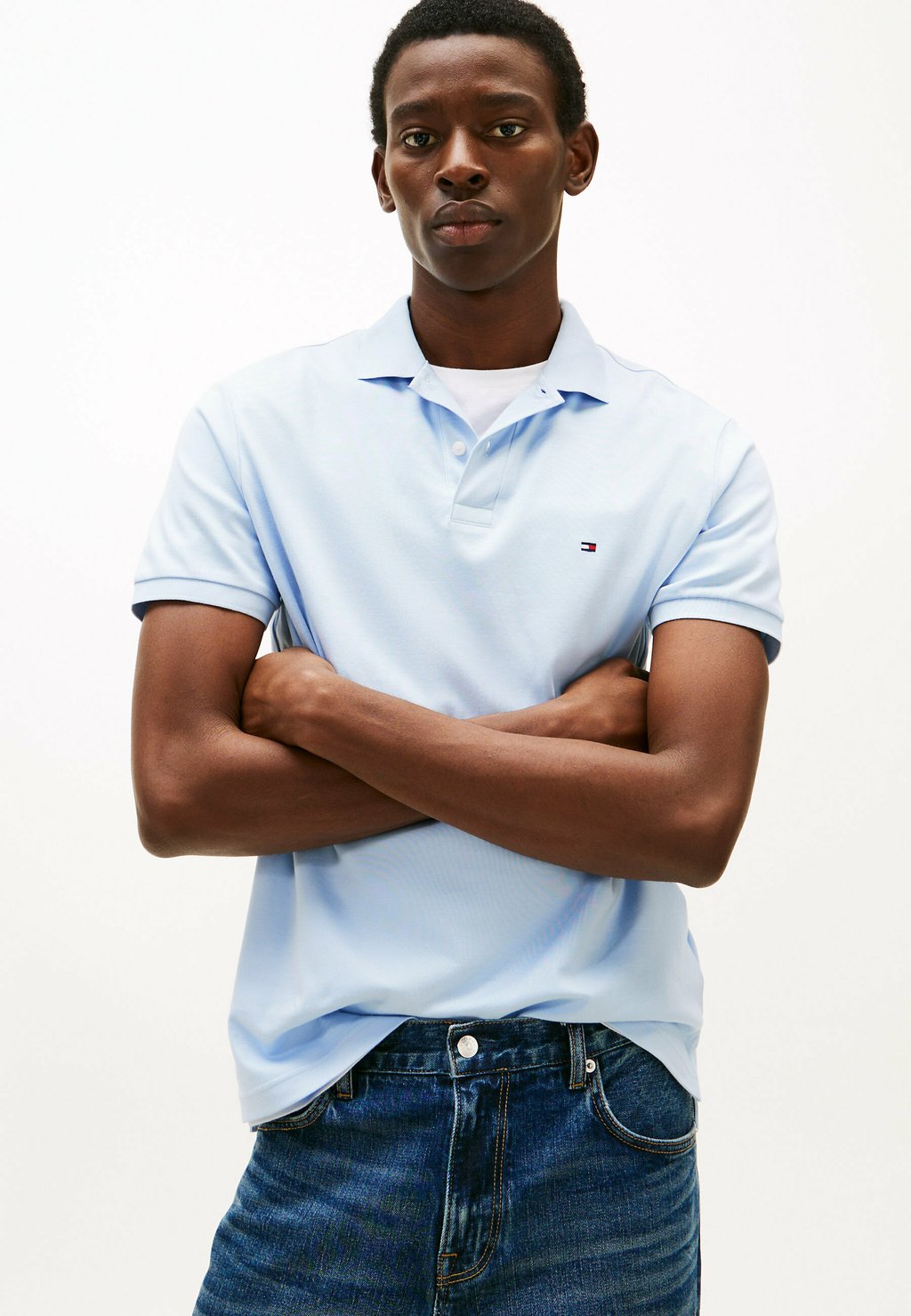 

Рубашка поло REGULAR FIT Tommy Hilfiger, светло-голубой