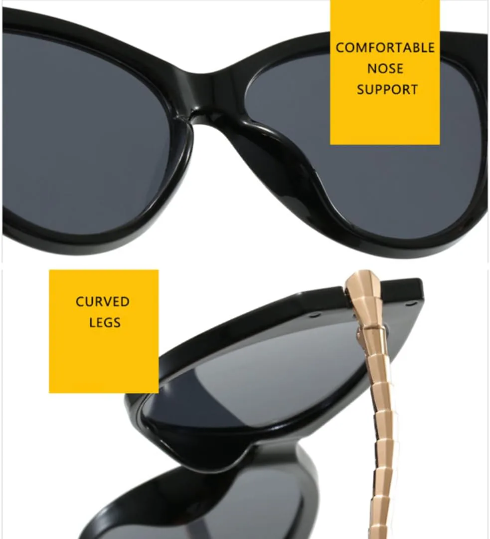 

Классические солнцезащитные очки «кошачий глаз» для женщин и мужчин, винтажная металлическая оправа, ретро-стиль, защита от УФ-излучения UV400 TVTBBVV, 160-c1