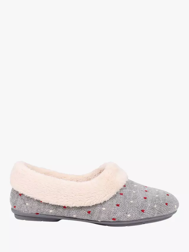 

Тапочки Jones Bootmaker Floella Fluffy Lined, цвет grey/multi