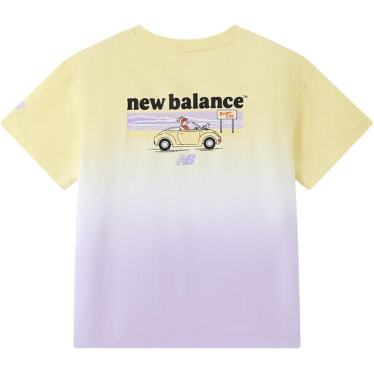Футболка NB для детей 3-7 лет New Balance, светло-фиолетовый — фото 3
