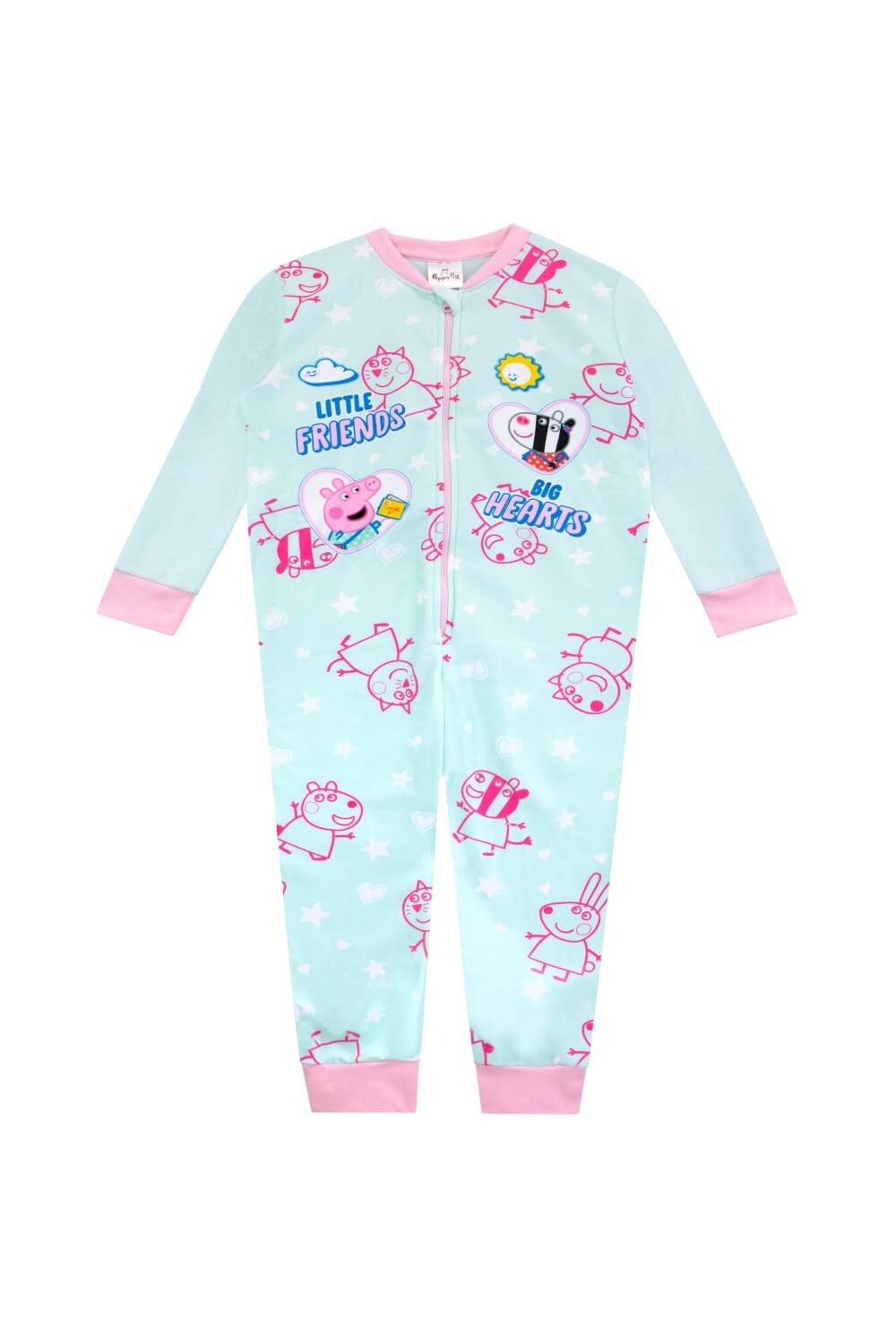 

Флис все в одном Peppa Pig, синий