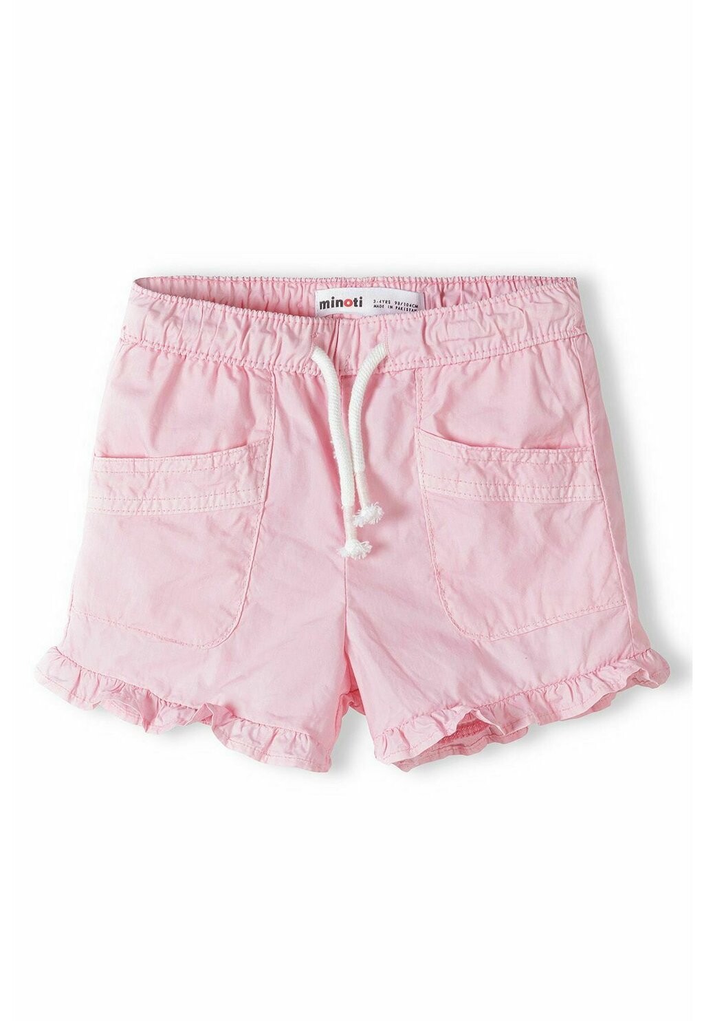 

Шорты ELASTICATED WAIST WITH FRILLED HEM MINOTI, цвет pink