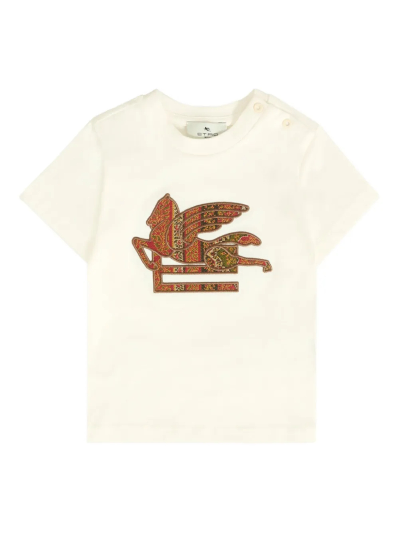 

Футболка ETRO KIDS с нашивкой Pegasp, нейтральный