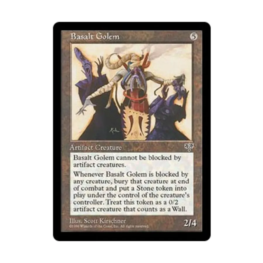 

CCG Базальтовый голем (U), MTG - Mirage