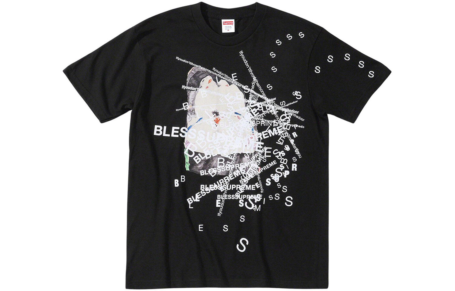 

Футболка Supreme Bless Observed In A Dream, черный / белый
