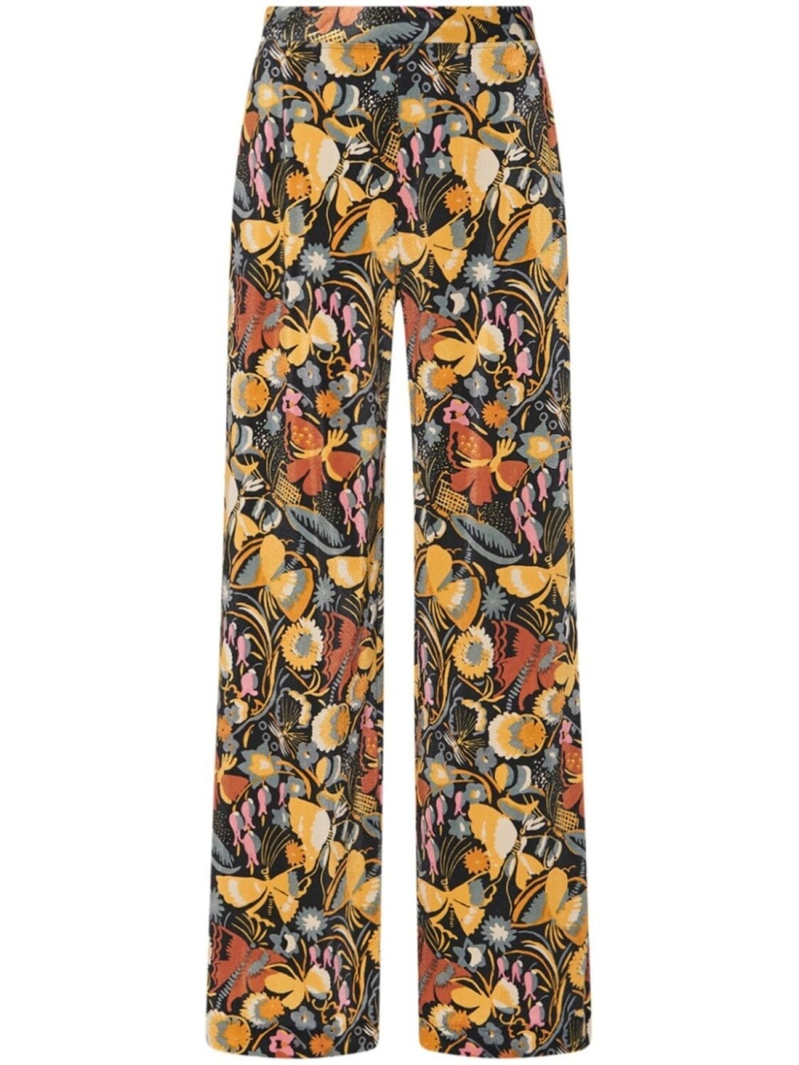 

Бархатные брюки Fitted прямого кроя Rosetta Getty, черный