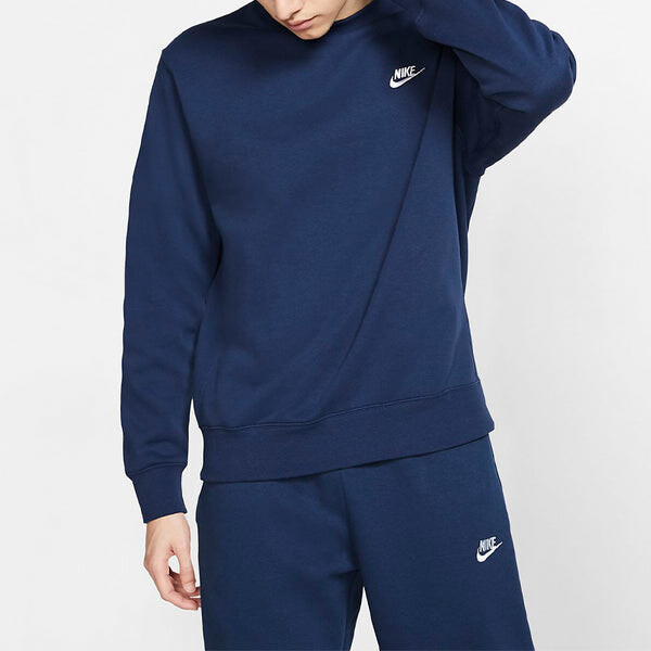 Толстовка Nike Sportswear Casual Sports Round Neck Pullover Blue, синий — фото 4