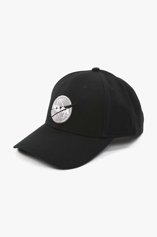 

Бейсболка из хлопка Nasa Cap Alpha Industries, черный