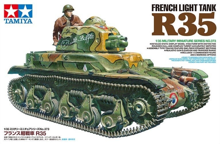 

Tamiya, пластиковая модель французского лёгкого танка Р-35.
