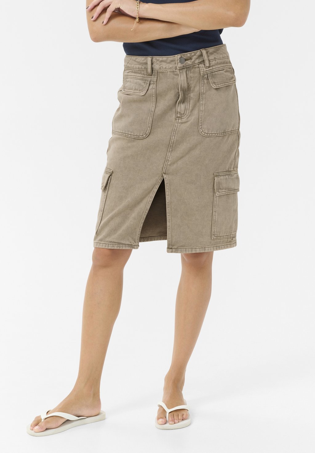 

Джинсовая юбка KARANIA - Pencil skirt Kaffe, коричневый