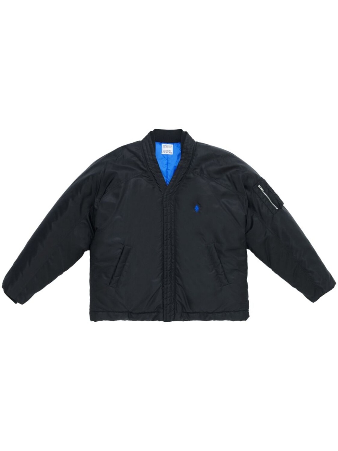 

Marcelo Burlon County of Milan бомбер с вышитым логотипом, синий
