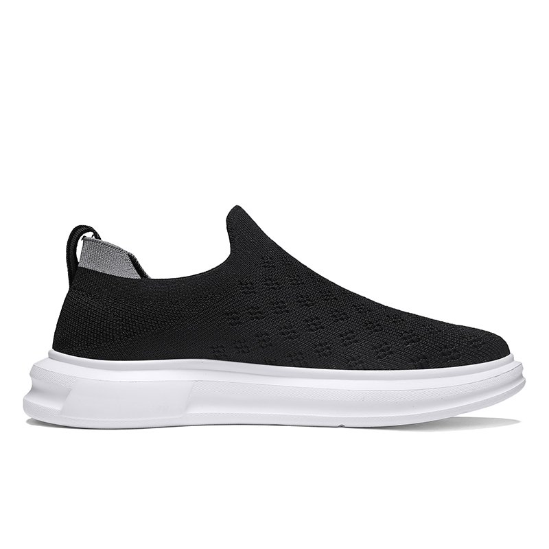 Мужские повседневные кроссовки low top с амортизацией, увеличение роста, легкие Jeep, черный серый — фото 3