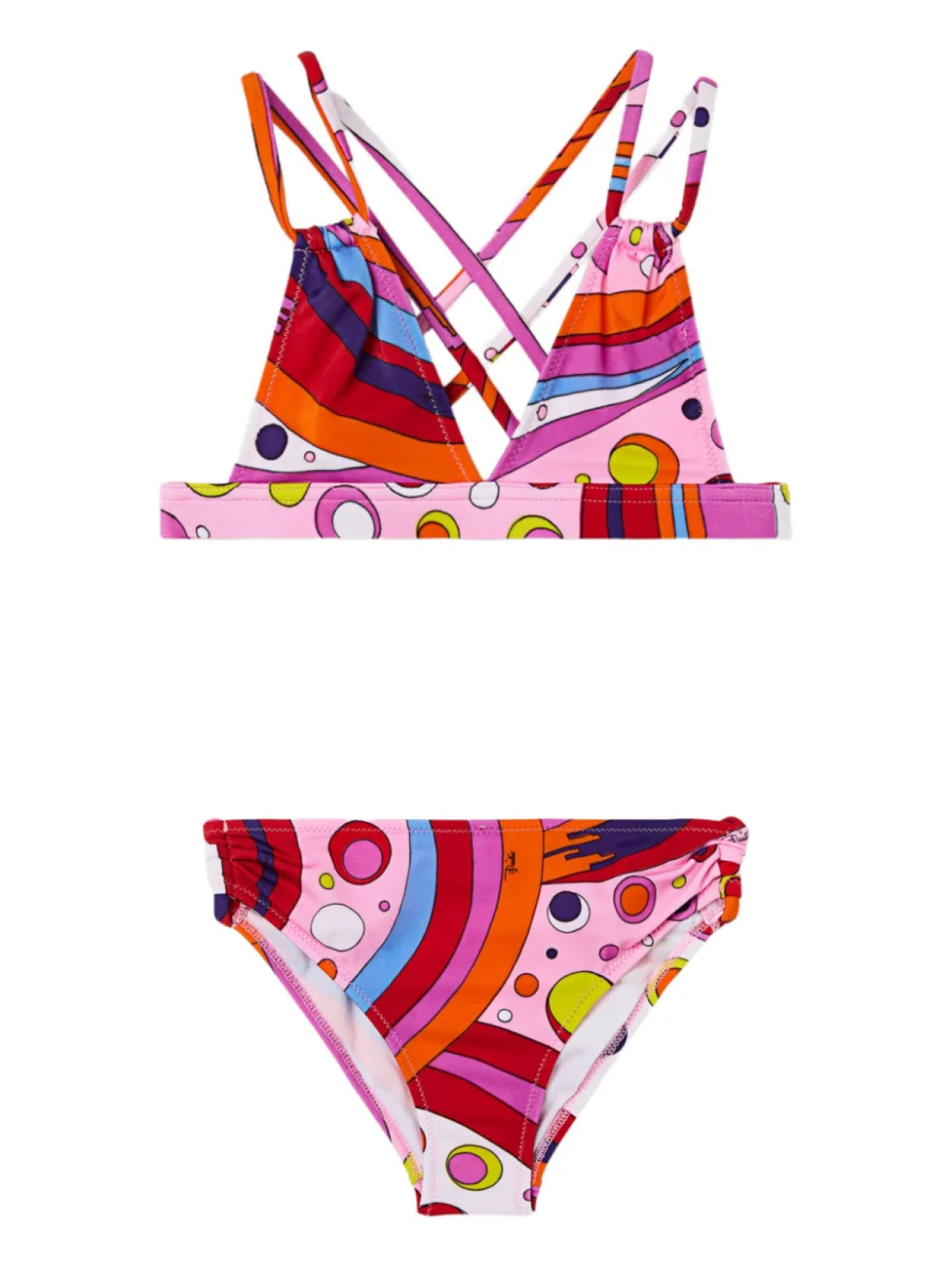 

Бикини с принтом Фонтане PUCCI Junior, белый
