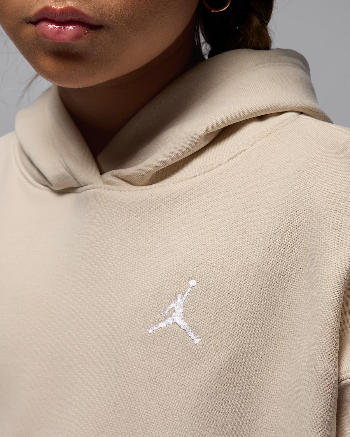 Детская толстовка Jordan Brooklyn Fleece, Legend Light Brown — фото 3