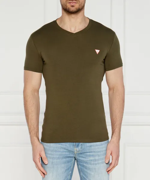 

Футболка Slim fit Guess Jeans, зеленый