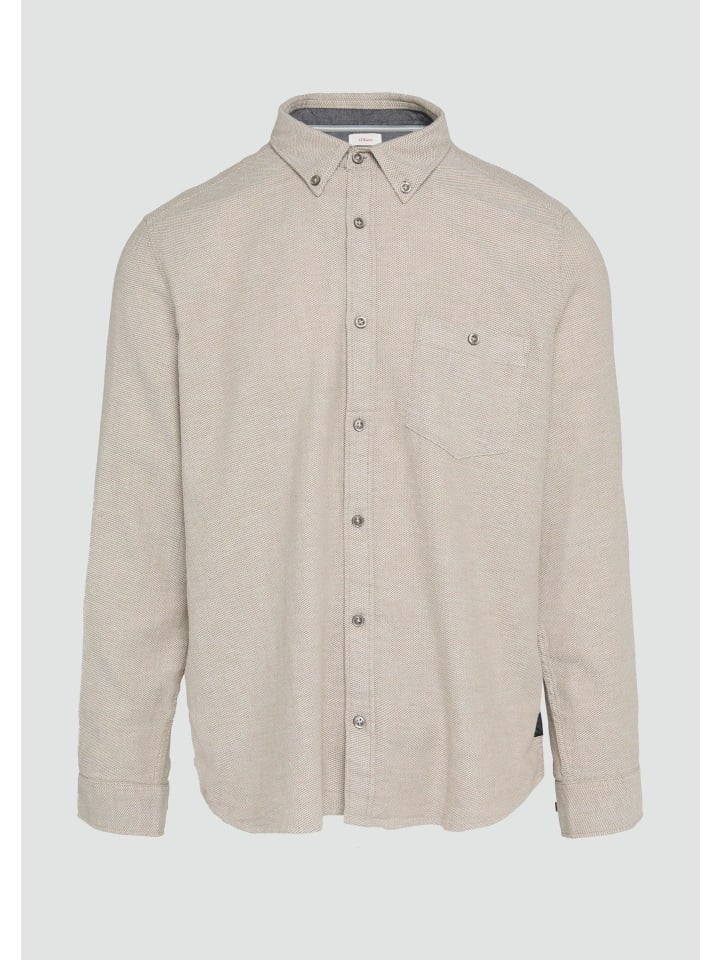 

Рубашка 83K0_светло-коричневая s.Oliver