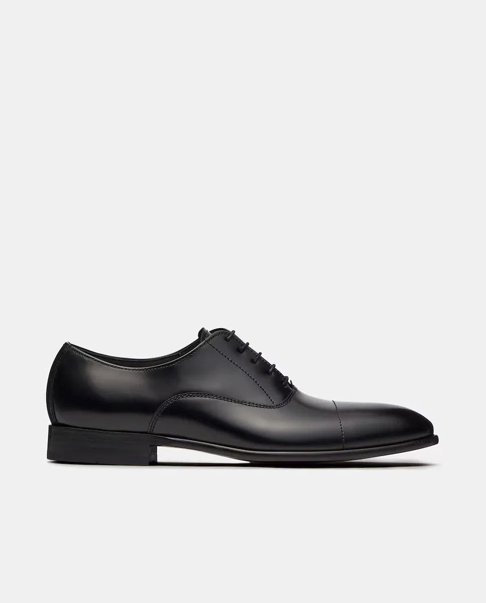 

Мужские туфли на шнуровке Regent Straight Toe из черной яловой кожи Lottusse