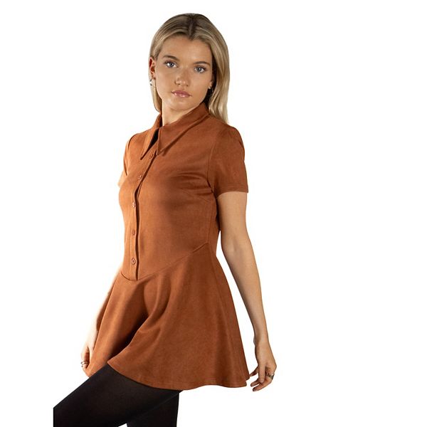 

Женское платье с отложным воротником и расклешенным подолом Jess By Meiko, Burnt Orange