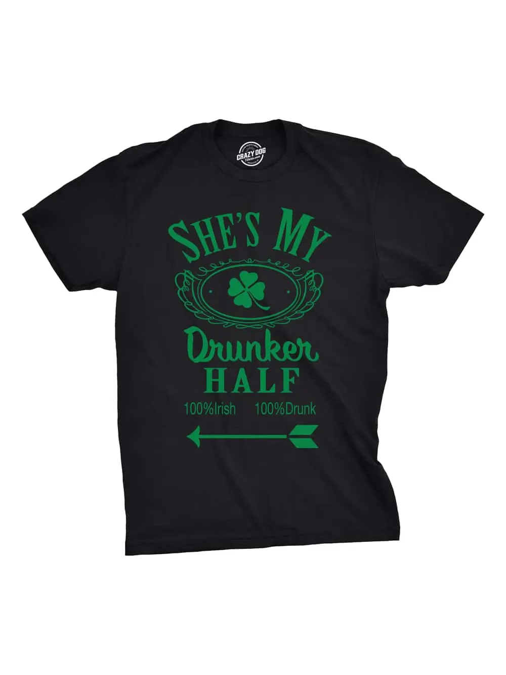 

Футболка Shes My Drunker Half Funny Saint Patty's с рисунком трилистника, черный