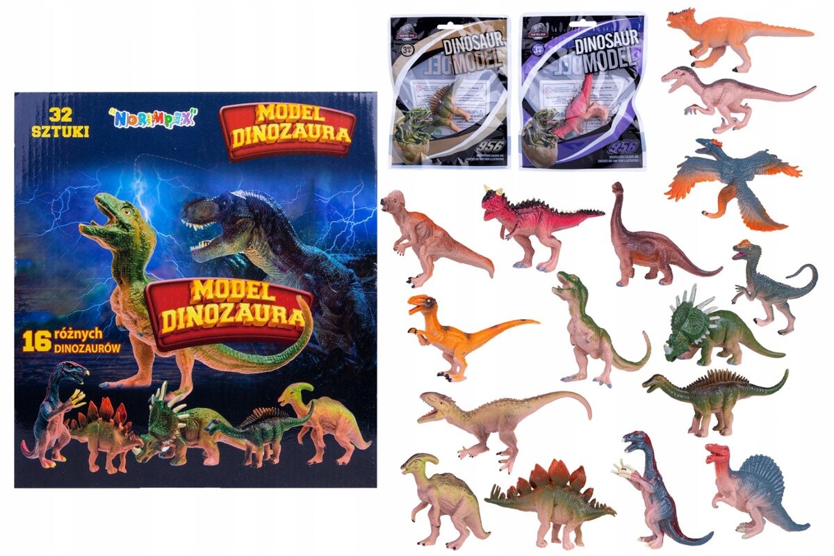 

ФИГУРКА ДИНОЗАВРА ЮРСКИЕ УЗОРЫ ДЛЯ ДЕТЕЙ 16 шт. Inna marka