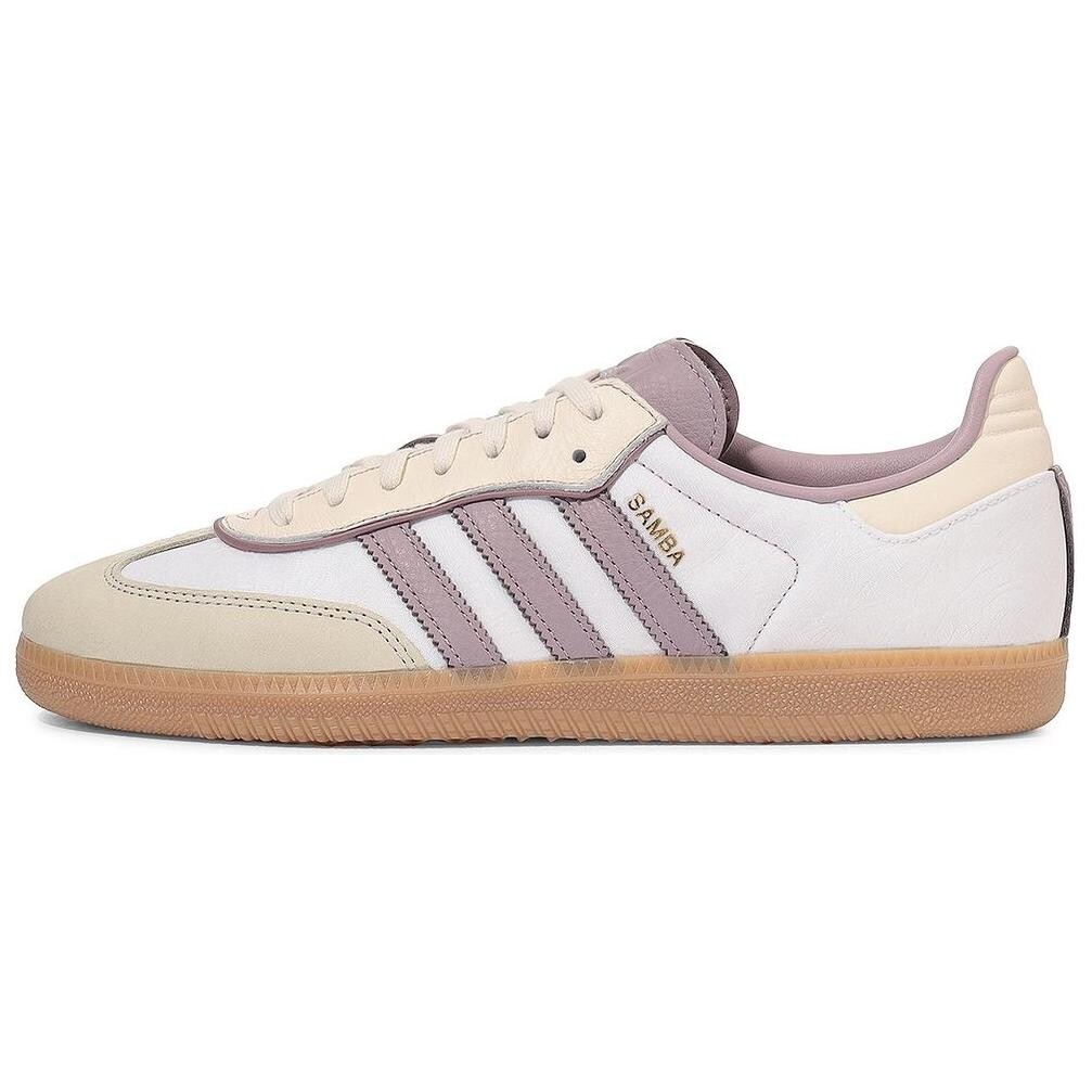 Adidas originals Samba Обувь для скейтбординга унисекс, Бежевый/Фиолетовый