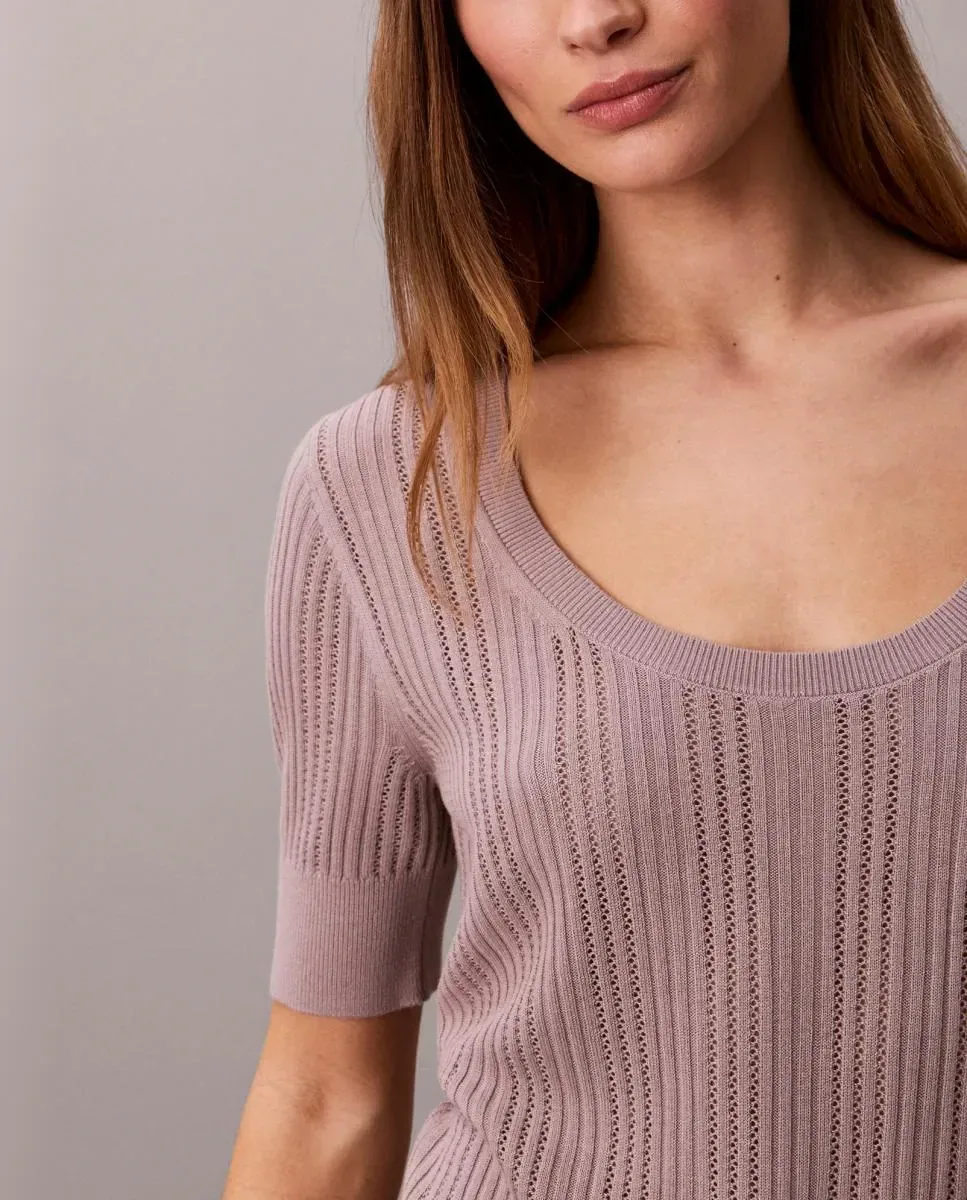 Женский свитер из тонкой вязки Calvin Klein, Topo