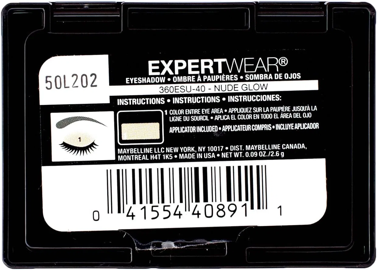 Тени для век Nude Glow Maybelline New York Expert Wear 0.09 унции — фото 2