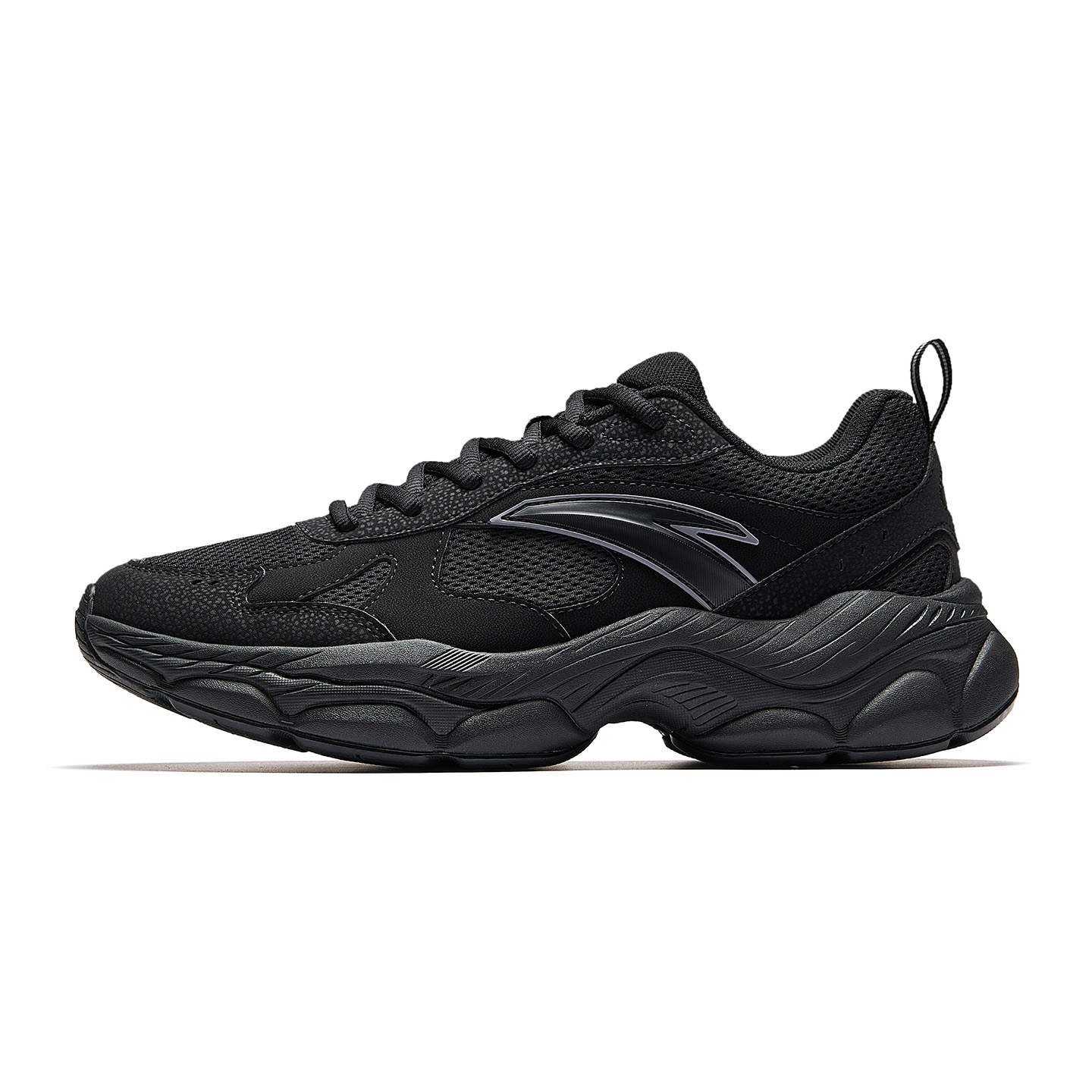 

Износостойкие и легкие низкие повседневные туфли для мужчин ANTA, Black/Smoke Asphalt Gray-5