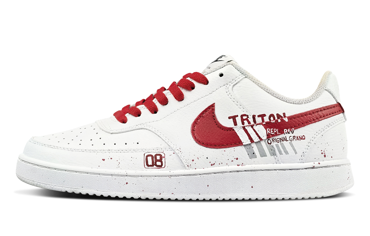 

Nike Кроссовки для скейтбординга Court Vision 1 Leaving White Space Abrasion Resistant low top мужские red white