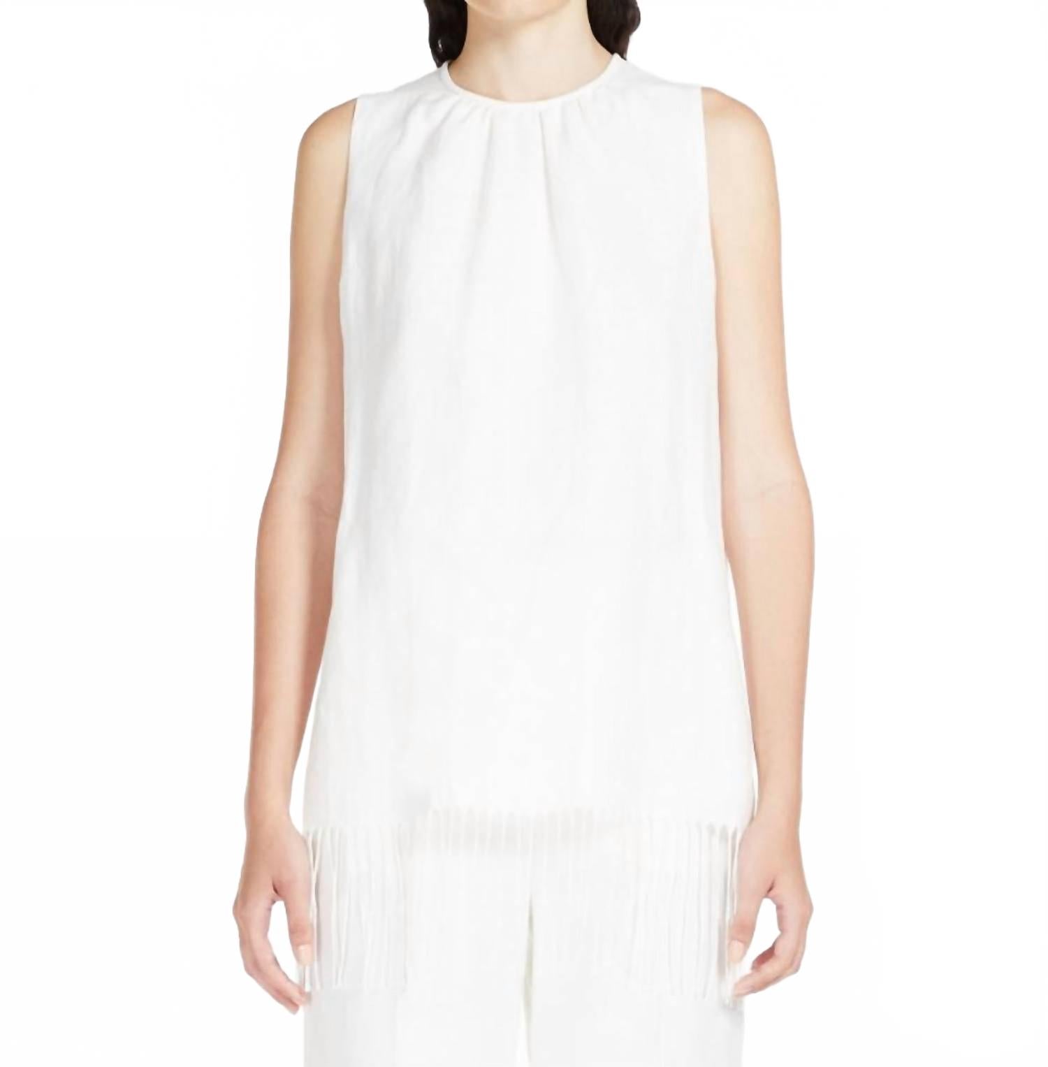 

Топ Bobbio Cotton Top белого цвета Max Mara, белый