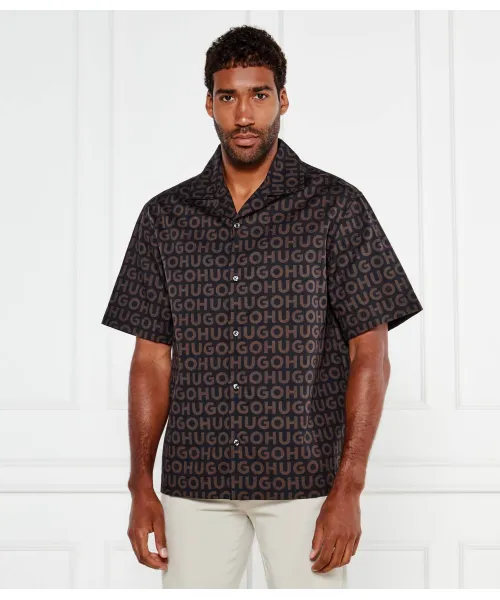 

Рубашка Эспино Oversize fit Hugo, черный