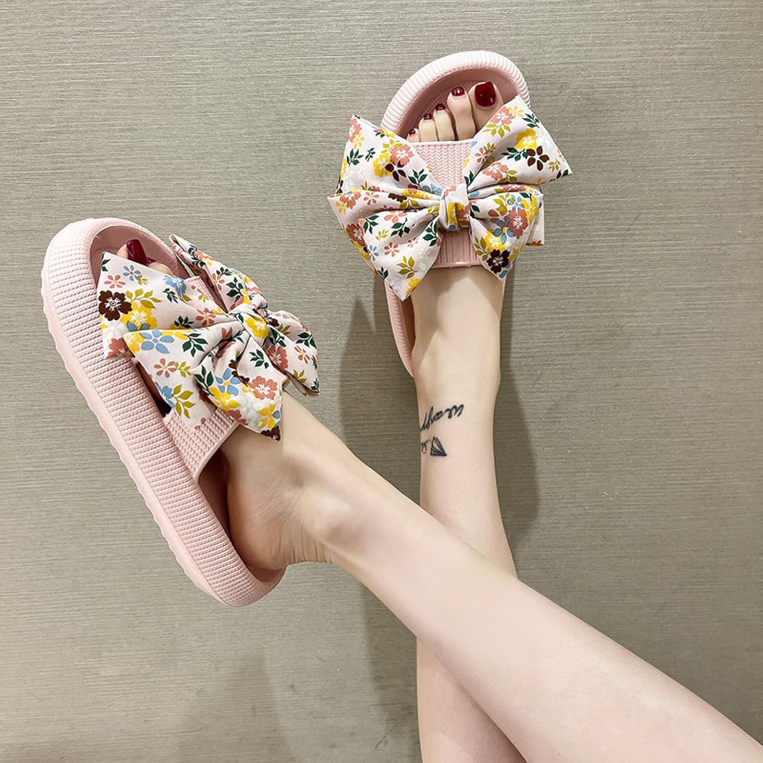 

Сандалии WALDOR с рефлексологией для мужчин и женщин, массажные тапочки для ног для мужчин и женщин, сандалии с бантом, нескользящие платформенные сандалии, оранжевые, 42/43 Walldor