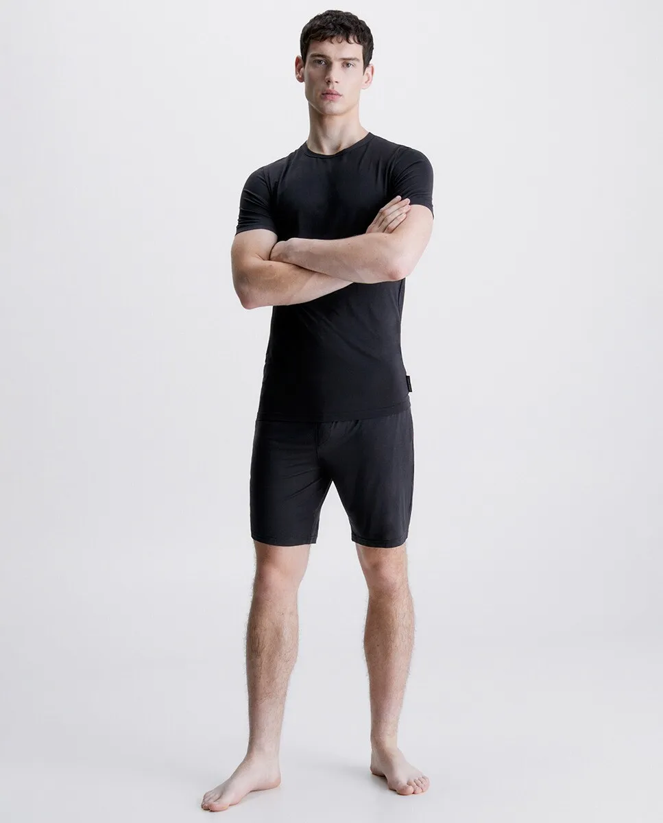 

Мужские однотонные пижамные шорты Calvin Klein, черный