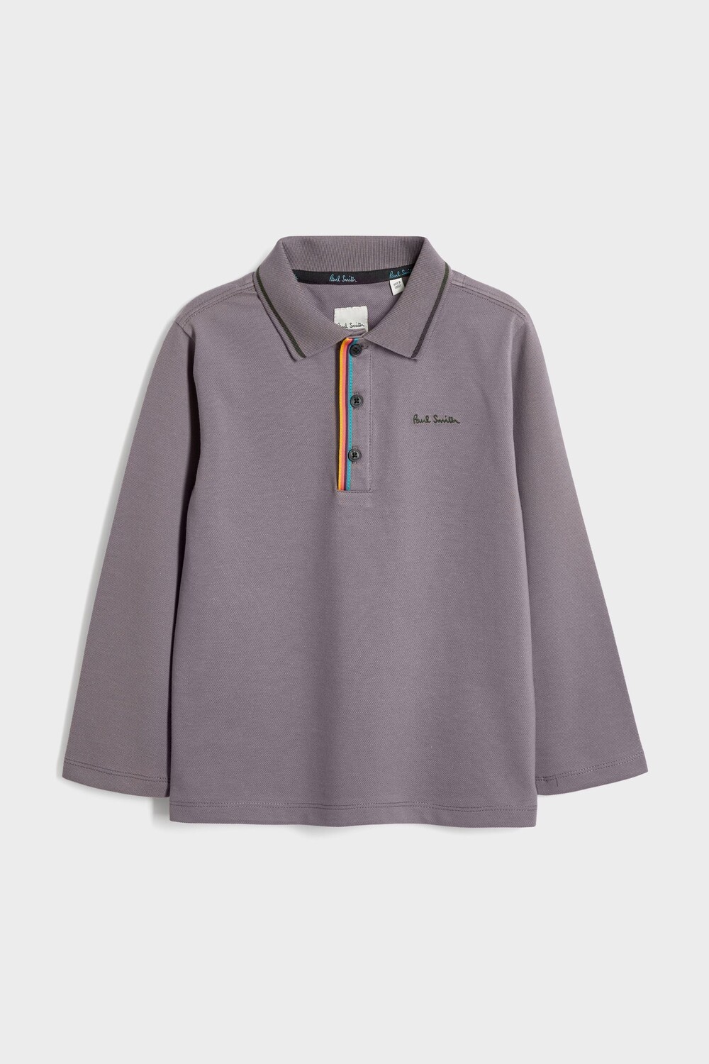 Футболка поло с длинными рукавами для мальчиков Paul Smith Junior, фиолетовый — фото 4