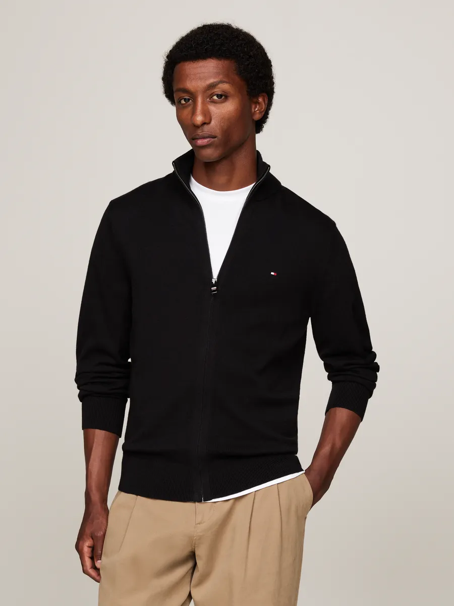 

Кардиган Tommy Hilfiger "PIMA ORG CTN CASHMERE ZIP THRU", черный